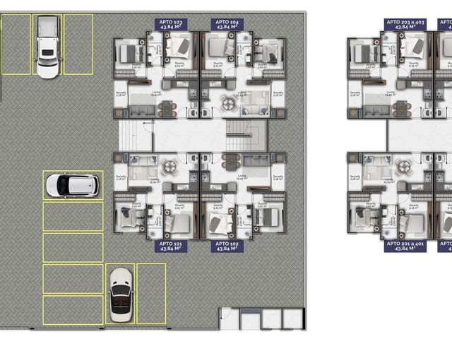Foto do Apartamento - Apartamento à venda, santa luzia, Residencial Copenhague  Tijucas, SC - próximo da area industrial | ATO CONSULTORIA IMOBILIARIA