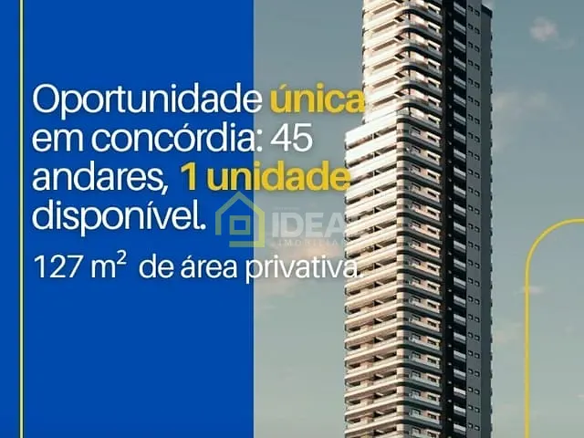Apartamento 3 quartos e 2 banheiros, à venda, no bairro Cinquentenário em Concórdia