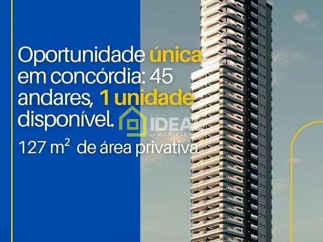 Apartamento 3 quartos e 2 banheiros, à venda, no bairro Cinquentenário em Concórdia