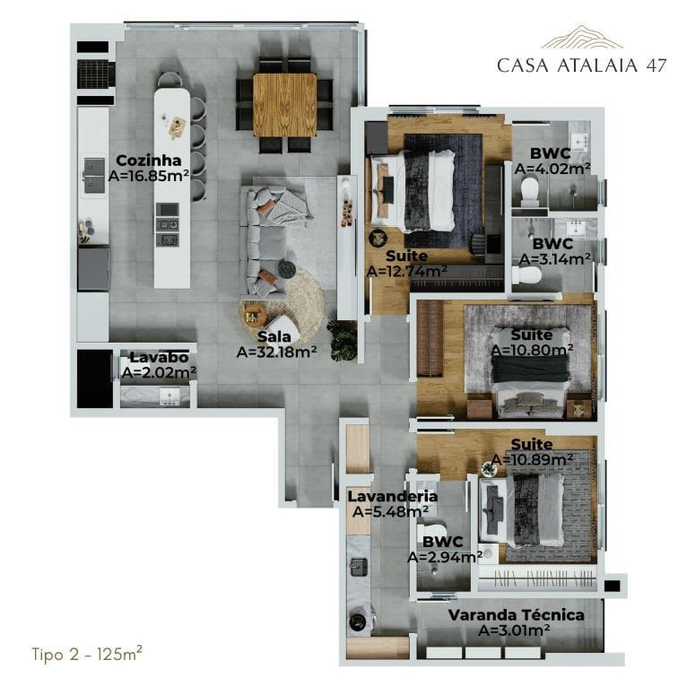 Apartamento, 3 quartos, 125 m² - Foto 20