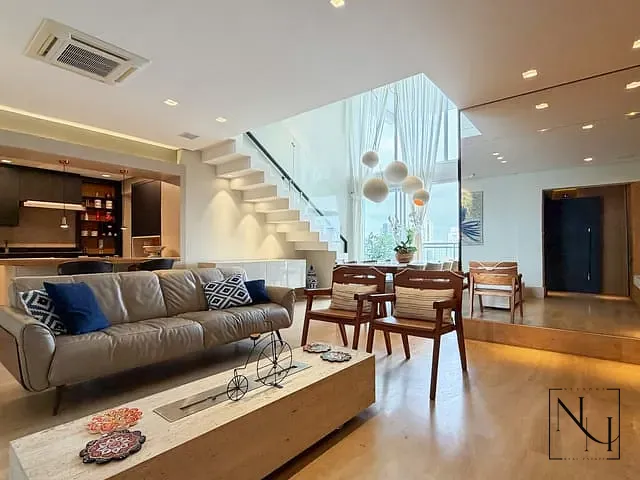 Apartamento com 210m² 3 quartos e 4 banheiros, à venda, no bairro Brooklin Paulista em São Paulo