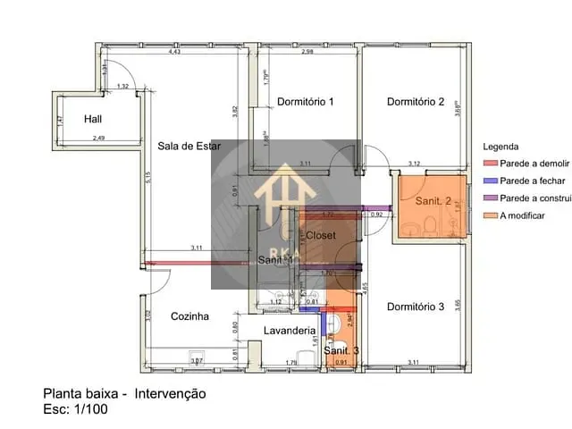 Apartamento 3 quartos e 3 banheiros, à venda, no bairro Jardim Paulista em São Paulo
