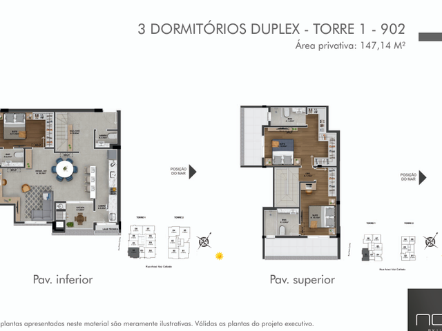 Foto do Apartamento - Apartamento com  Área Privativa de 111m² no Estreito em  Florianópolis, Santa Catarina | Costão Sul Imóveis