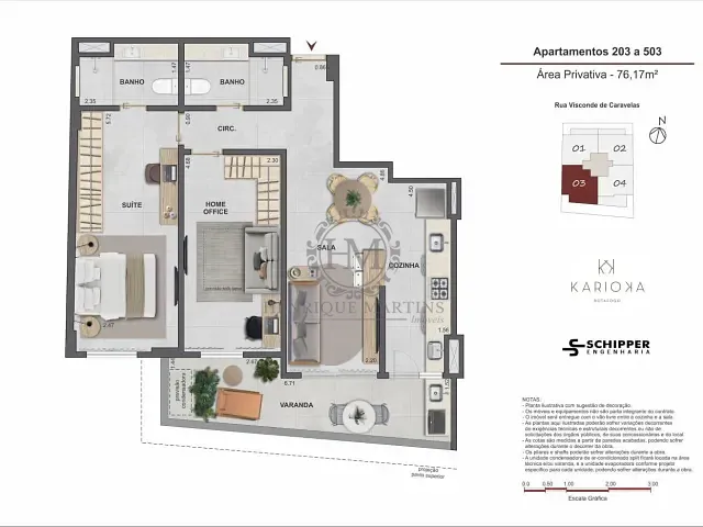 Apartamento 2 quartos e 2 banheiros, à venda, no bairro Botafogo em Rio de Janeiro