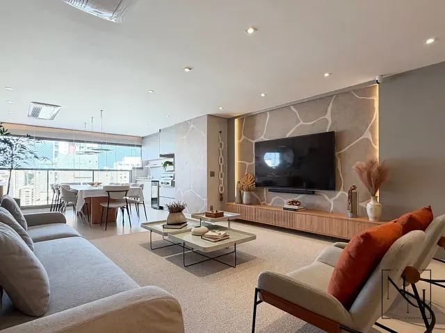 Apartamento com 157m² 3 quartos e 5 banheiros, à venda, no bairro Brooklin em São Paulo