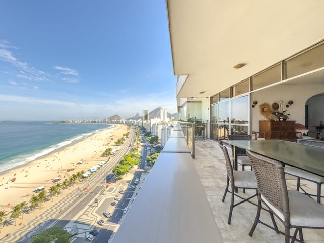 Foto do Apartamento - Panorâmica do Mar do Leme – 4 Quartos, 4 Vagas e uma das Vistas Mais Incríveis do Ri | Vizinhos do Leme