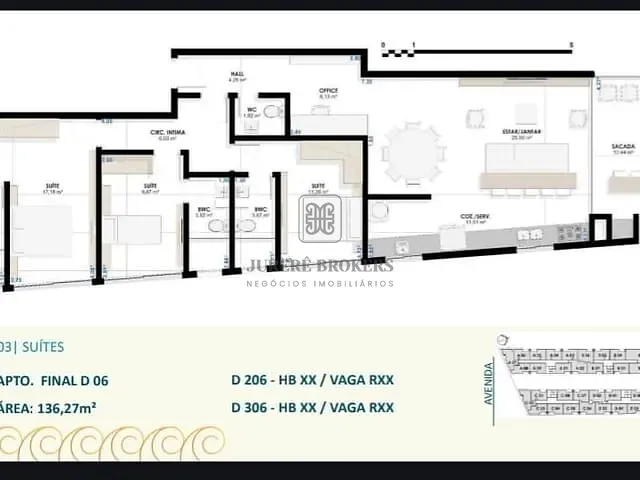 Apartamento 3 quartos e 4 banheiros, à venda, no bairro Canasvieiras em Florianópolis