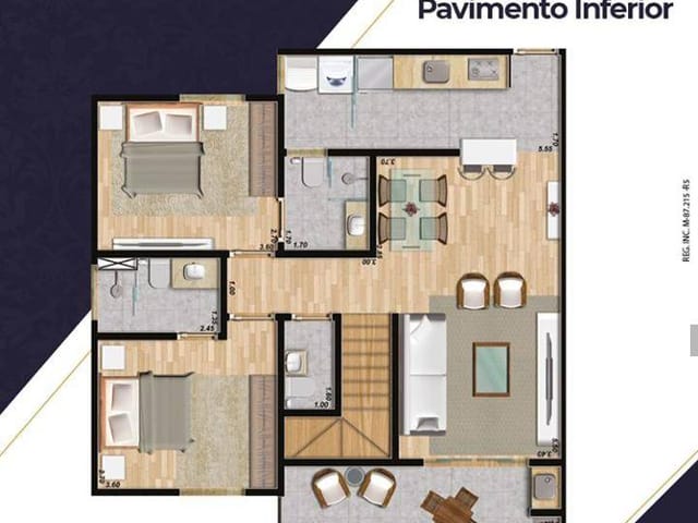 Foto do Apartamento - Cobertura Duplex à venda, Área útil:172 (m²), 3 suítes, home office, lavabo, SPA, solarium e 3 vagas, Quartier Residences, Centro, Bragança Paulista, SP | Boa Vista Imóveis