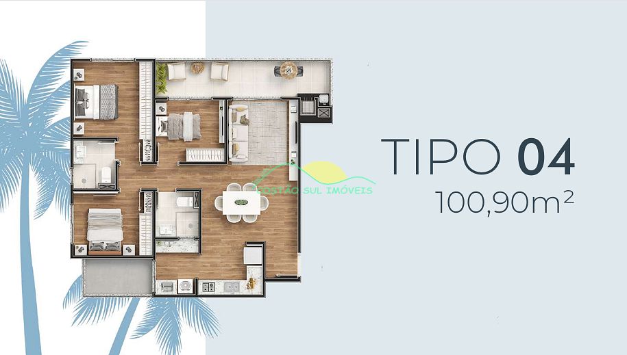 Apartamento à venda com 3 quartos, 101m² - Foto 9