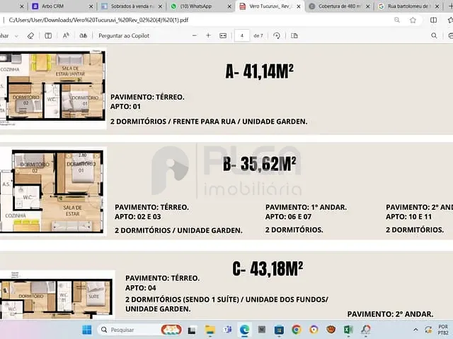 Apartamento com 43m² 2 quartos e 2 banheiros, à venda, no bairro Vila Mazzei em São Paulo