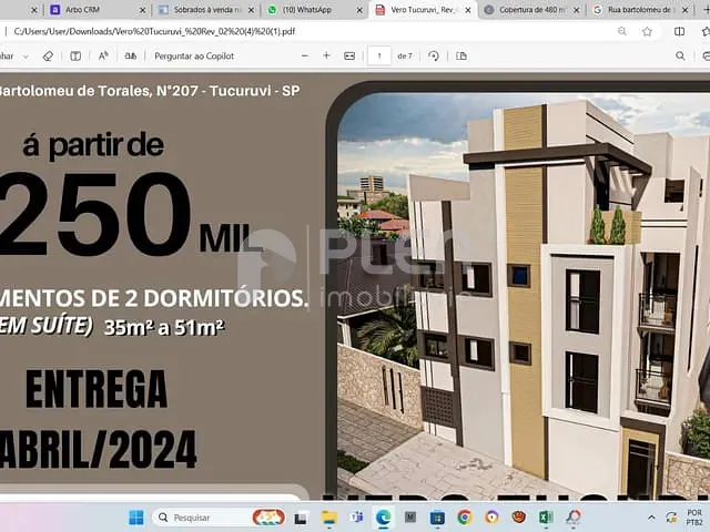 Apartamento com 43m² 2 quartos e 2 banheiros, à venda, no bairro Vila Mazzei em São Paulo