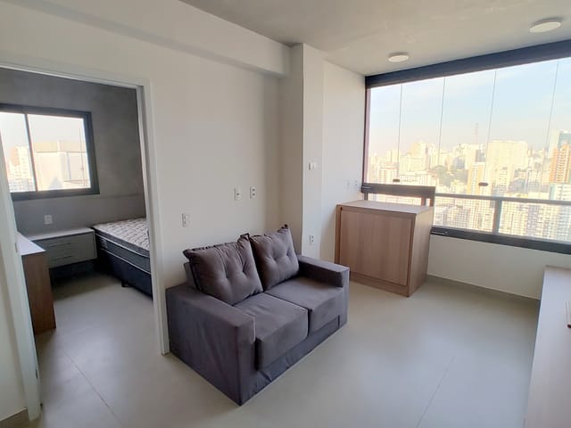 Apartamento 1 quarto e 1 banheiro, para alugar, no bairro Consolação em São Paulo