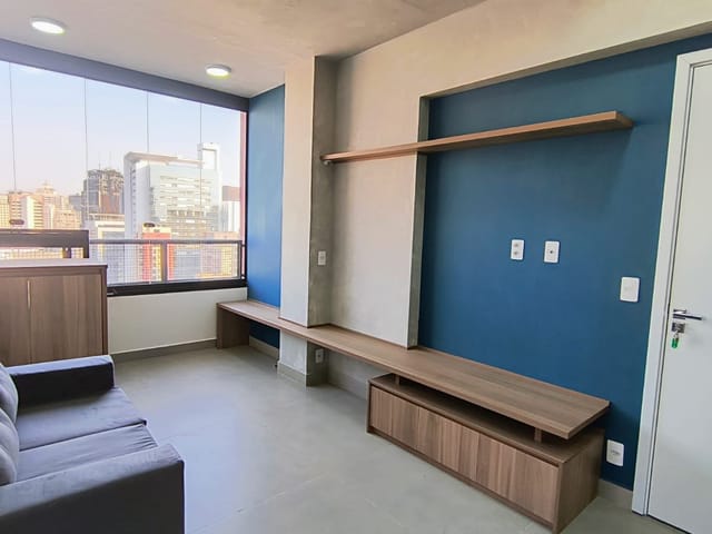 Apartamento 1 quarto e 1 banheiro, para alugar, no bairro Consolação em São Paulo