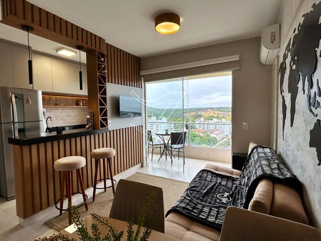 Apartamento 1 quarto e 2 banheiros, à venda, no bairro Esplanada em Rio Quente