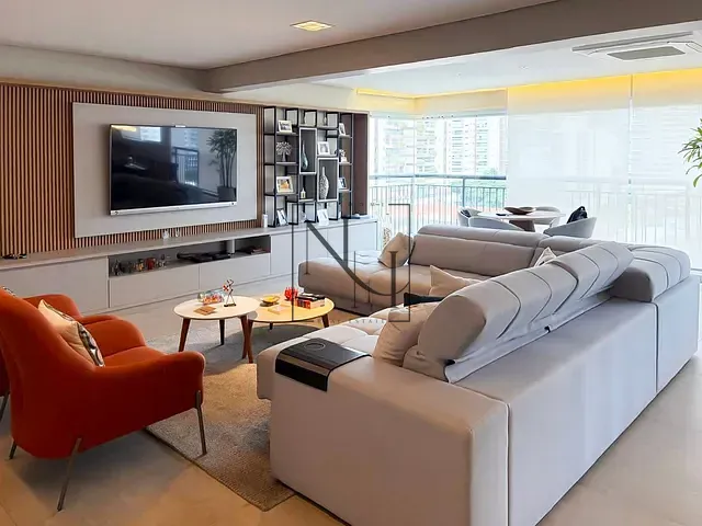 Apartamento com 213m² 3 quartos e 5 banheiros, para alugar, no bairro Brooklin em São Paulo