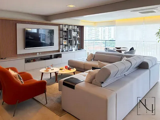 Apartamento com 213m² 3 quartos e 5 banheiros, para alugar, no bairro Brooklin em São Paulo