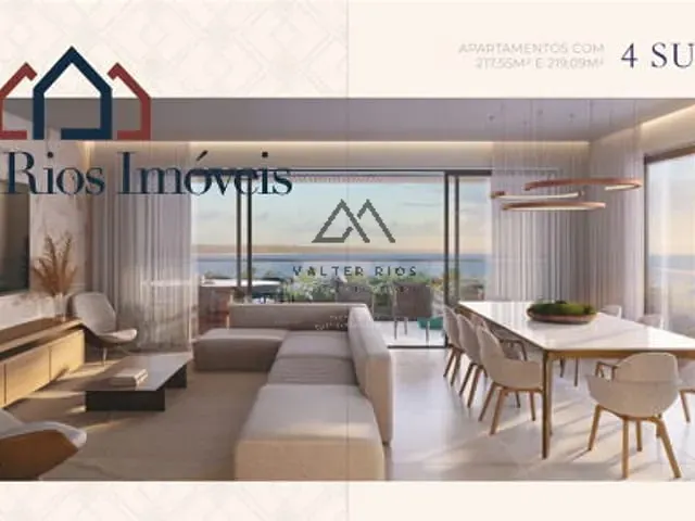 Apartamento com 217m² 4 quartos e 5 banheiros, à venda, no bairro Cidade Nova em Ilhéus
