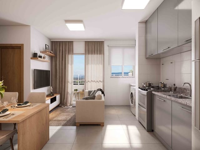Apartamento com 46m² 2 quartos e 1 banheiro, à venda, no bairro Havaí em Belo Horizonte