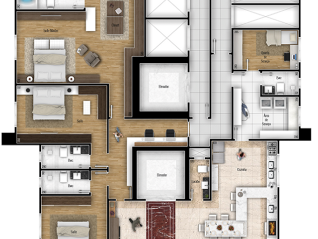 Apartamento com 566m², à venda, no bairro Oficinas em Ponta Grossa