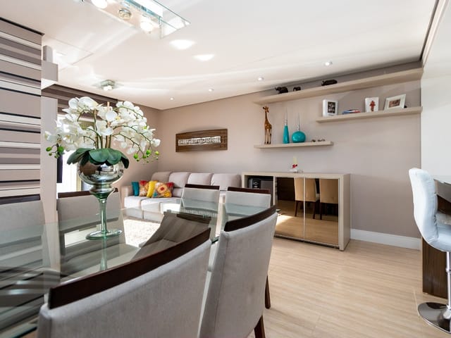 Foto do Apartamento - Apto Mobiliado e Decorado, Ed. Torre di Ravello, 103,32m², andar alto, living com sacada, suíte com hidro, à venda, Cabral, Curitiba, PR | Imobiliária GreenVille