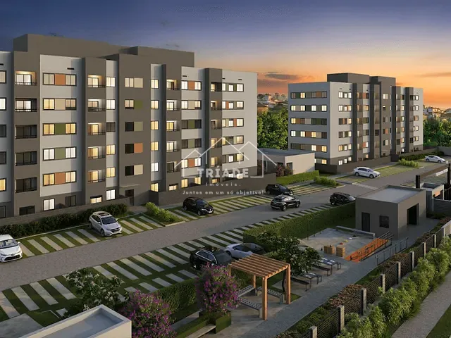 Apartamento 2 quartos e 2 banheiros, à venda, no bairro Cidade Industrial em Curitiba