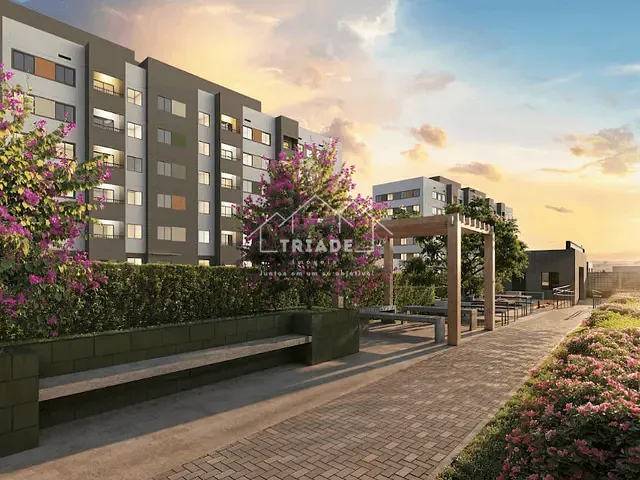 Apartamento 2 quartos e 2 banheiros, à venda, no bairro Cidade Industrial em Curitiba