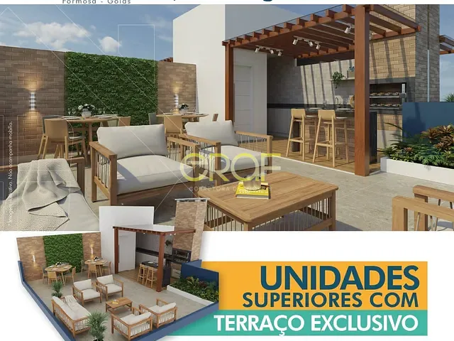 Apartamento 2 quartos e 1 banheiro, à venda, no bairro Setor de Chácaras Sul em Formosa
