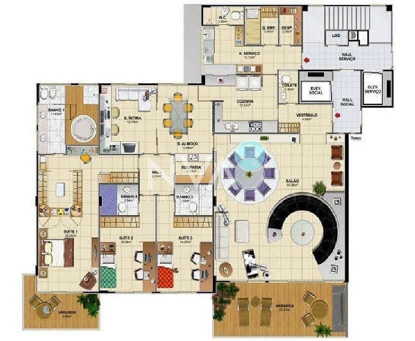 Apartamento, 4 quartos, 300 m² - Foto 16