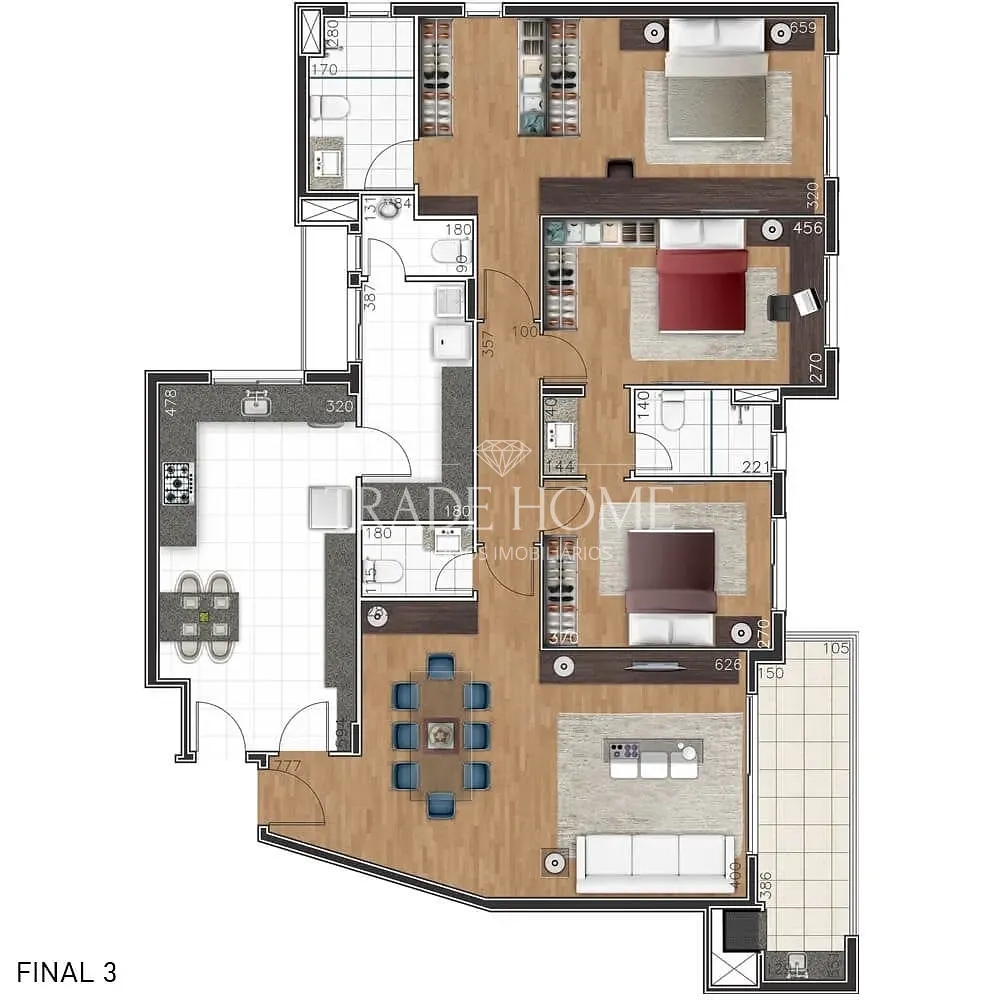 Apartamento, 3 quartos, 144 m² - Foto 15