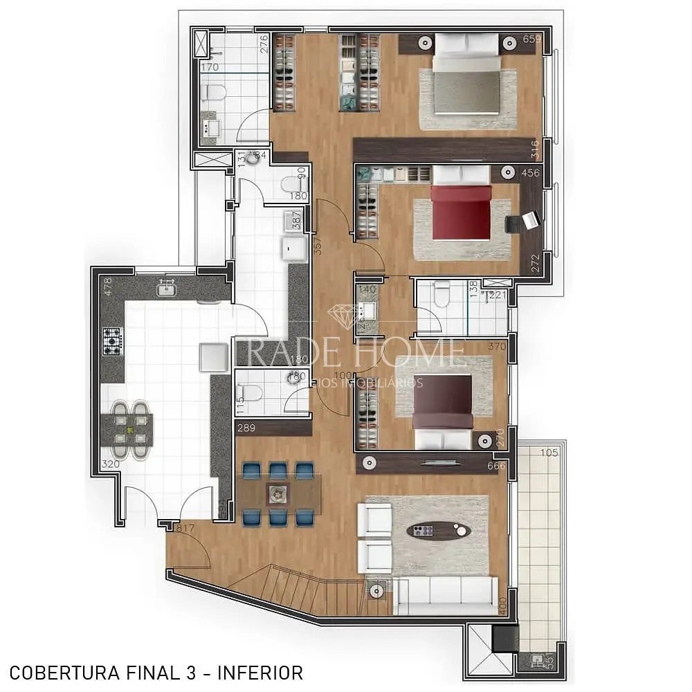 Apartamento, 3 quartos, 144 m² - Foto 11