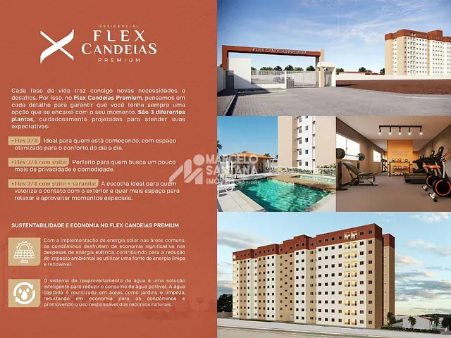 Apartamento 2 quartos e 1 banheiro, à venda, no bairro Candeias em Vitória da Conquista