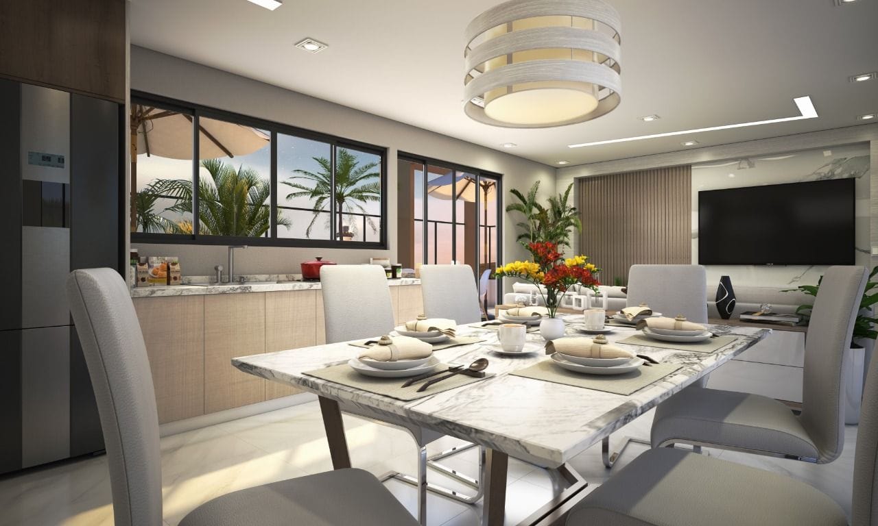 Perspectiva do Apartamento - Lindo Apto com Alto Padrão de Acabamento | RESOLVE IMOVEIS LTDA