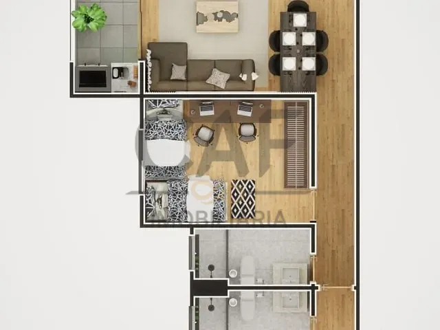 Apartamento com 75m² 1 quarto e 1 banheiro, à venda, no bairro Centro em Jaguariúna