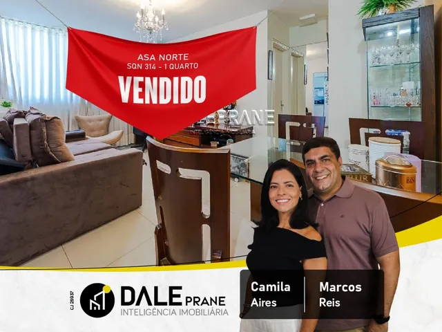Apartamento 1 quarto e 1 banheiro, à venda, no bairro Asa Norte em Brasília