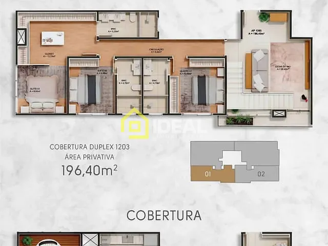 Apartamento 2 quartos e 2 banheiros, à venda, no bairro Centro em Concórdia