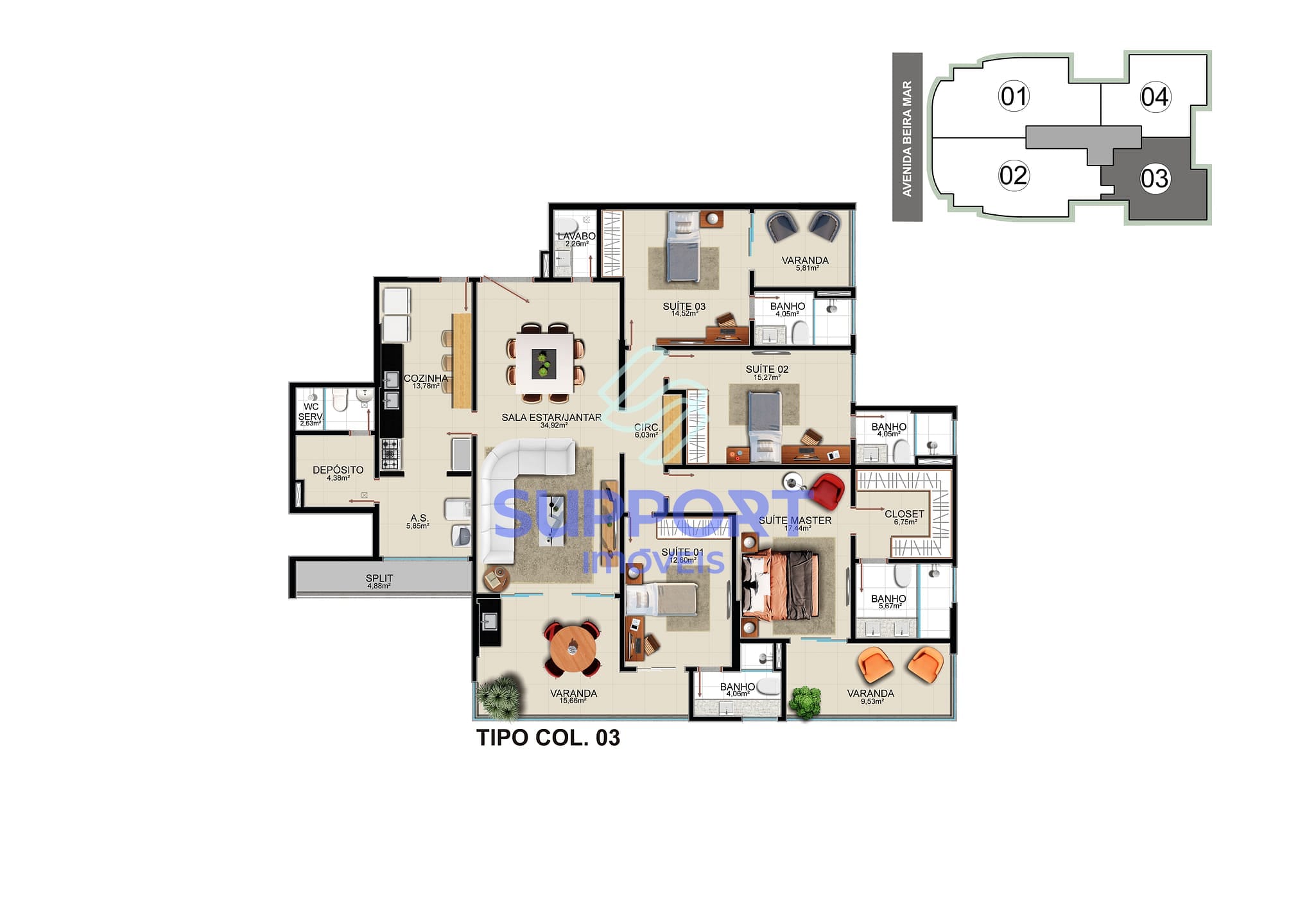 Apartamento, 4 quartos, 206 m² - Foto 26