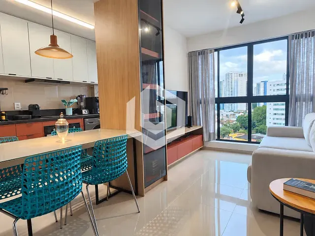 Apartamento com 80m² 2 quartos e 2 banheiros, para alugar, no bairro Tamarineira em Recife