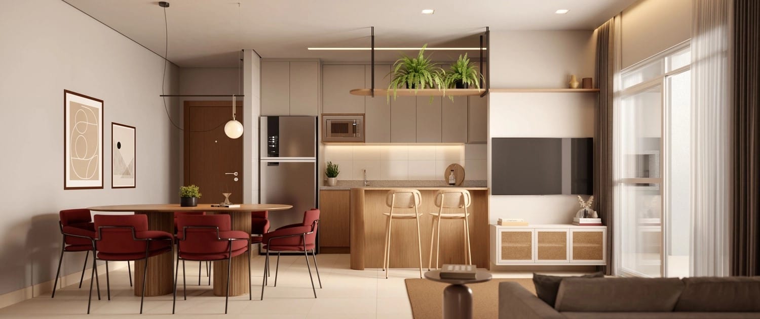 Apartamento à venda com 2 quartos, 58m² - Foto 3