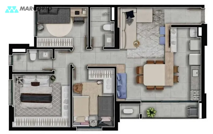 Apartamento, 3 quartos, 80 m² - Foto 14