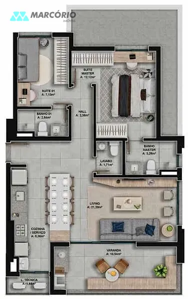 Apartamento, 3 quartos, 80 m² - Foto 17