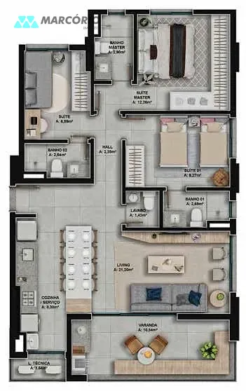 Apartamento, 3 quartos, 80 m² - Foto 18