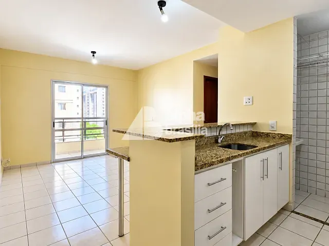 Apartamento com 61m² 1 quarto e 2 banheiros, para alugar, no bairro Norte em Águas Claras