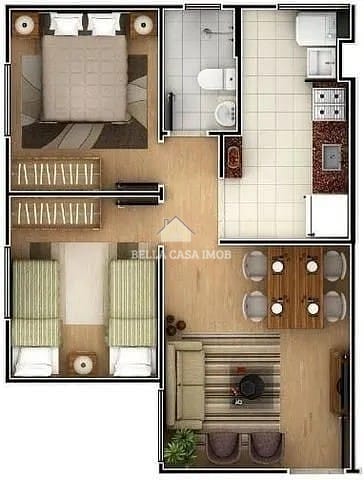 Apartamento, 2 quartos, 47 m² - Foto 6