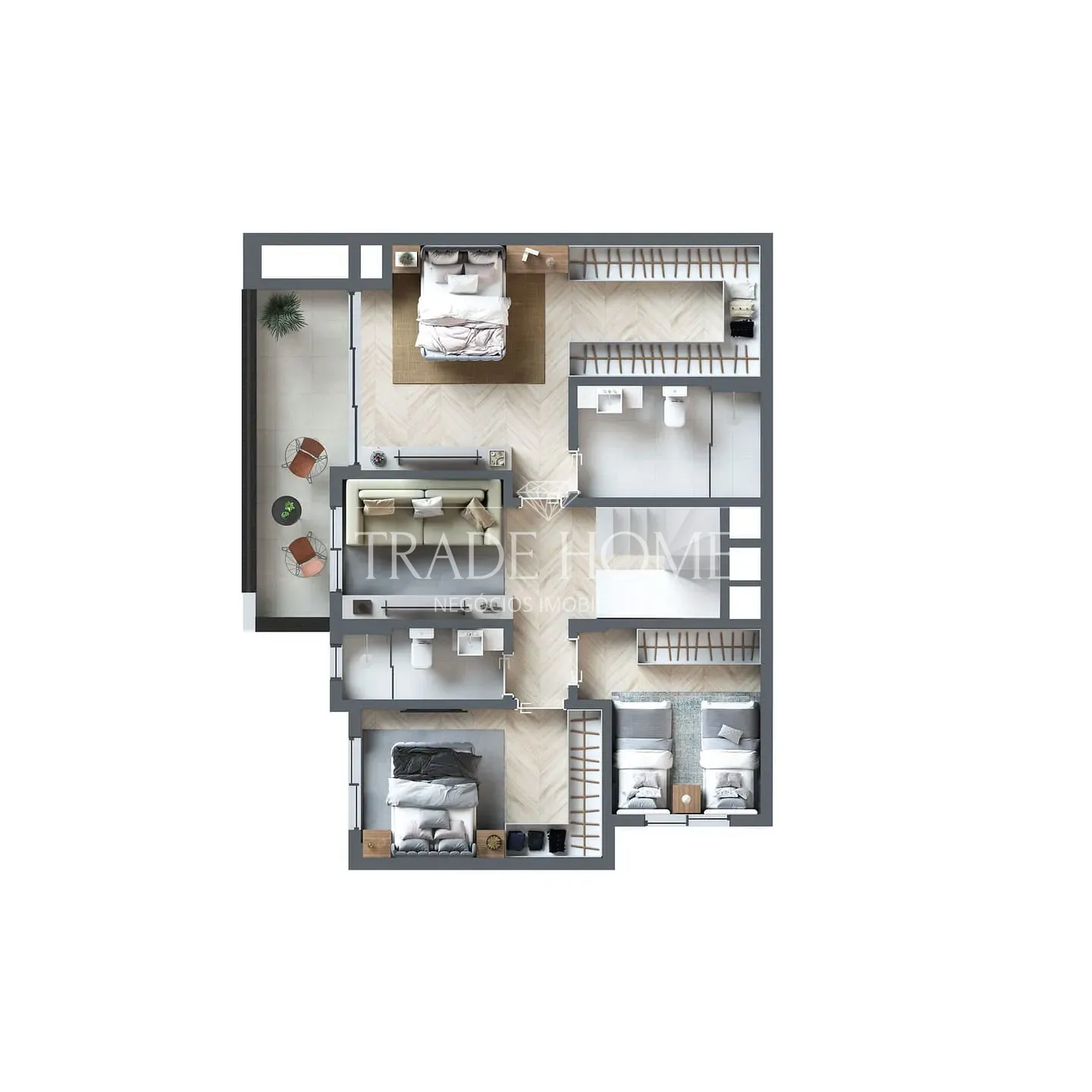Apartamento, 2 quartos, 74 m² - Foto 39