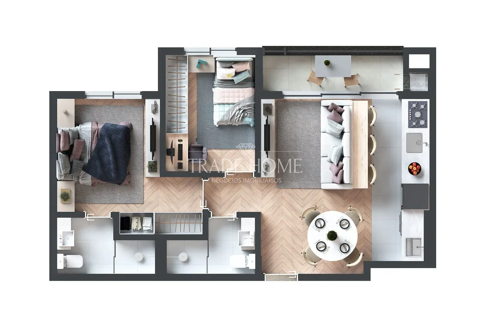 Apartamento, 2 quartos, 74 m² - Foto 26