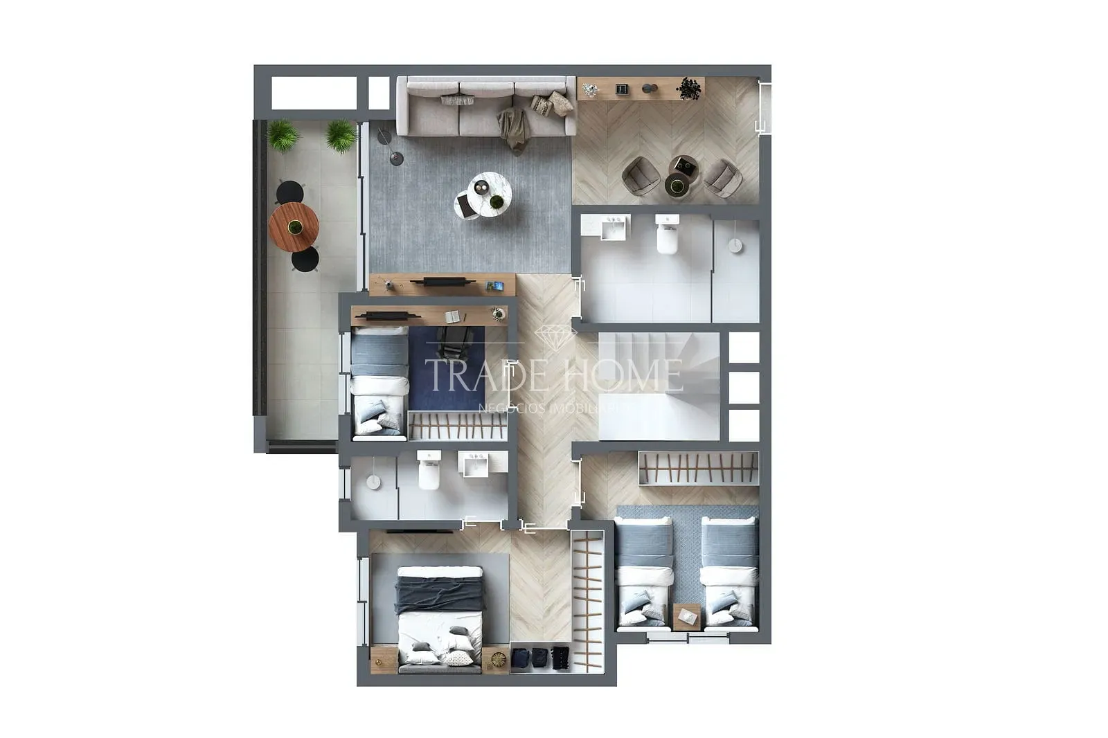 Apartamento, 2 quartos, 74 m² - Foto 41