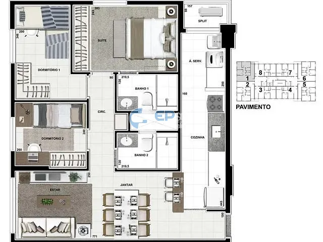 Apartamento com 112m² 3 quartos e 1 banheiro, à venda, no bairro Veraliz em Londrina