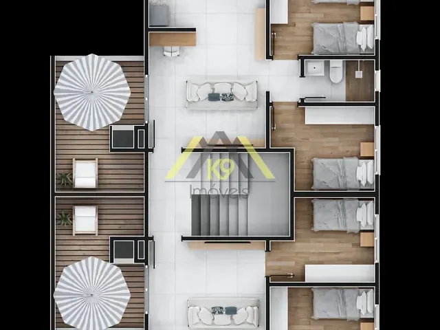 Apartamento 3 quartos e 2 banheiros, à venda, no bairro Guarani em Colombo