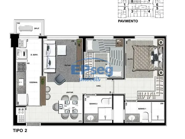 Apartamento com 90m² 2 quartos e 1 banheiro, à venda, no bairro Veraliz em Londrina