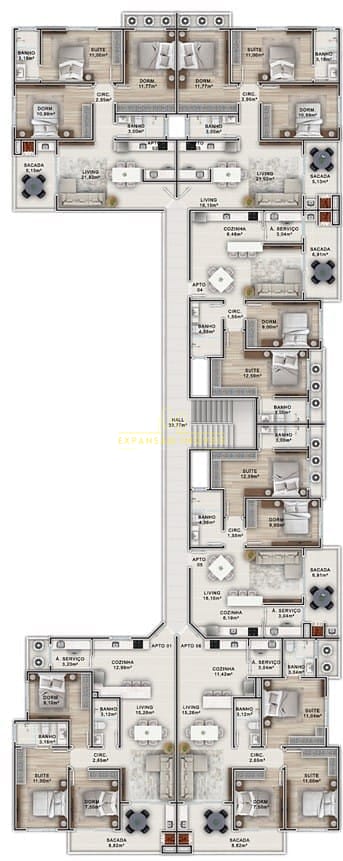 Apartamento, 3 quartos, 79 m² - Foto 3